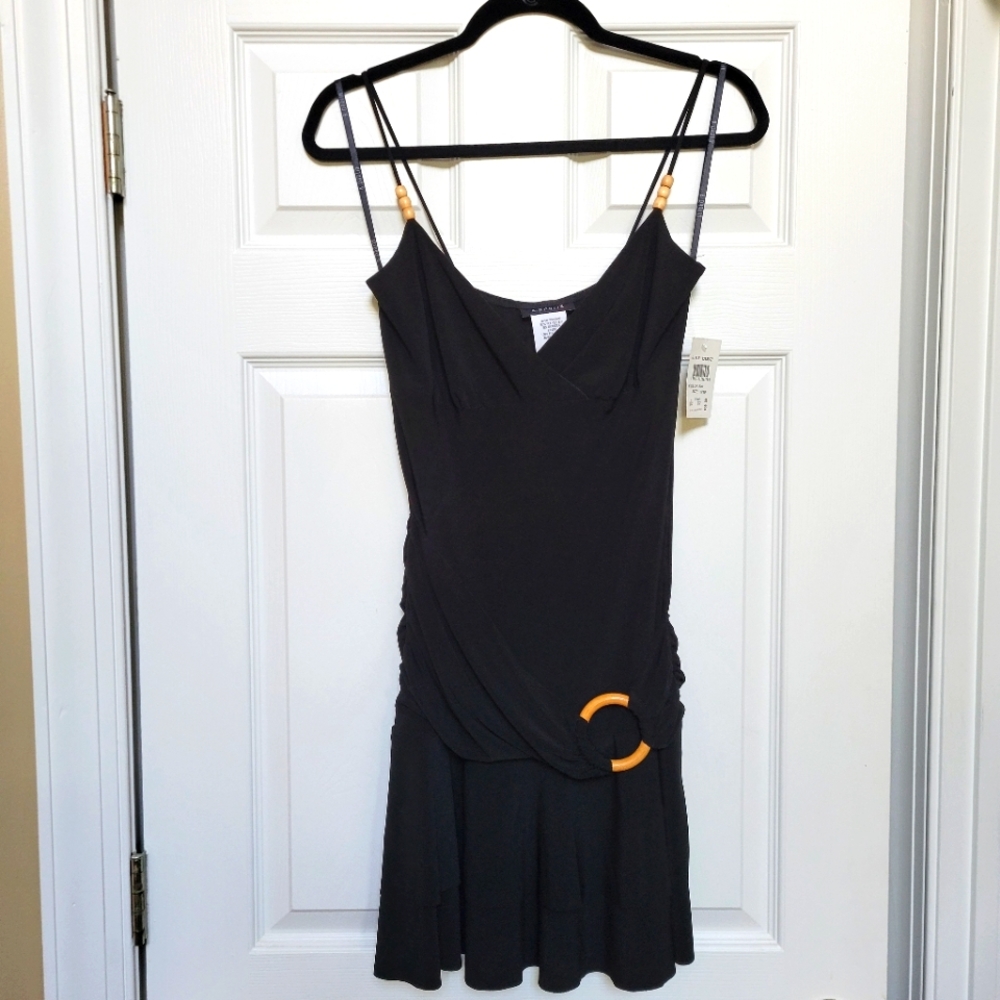 B. Darlin black dress polyester size 9/10 junior new with tags